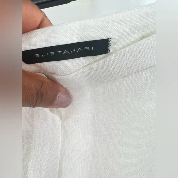 Elie Tahari white pants trousers size 6 - Picture 8 of 10
